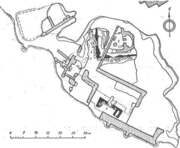 План раскопок на территории Старого замка